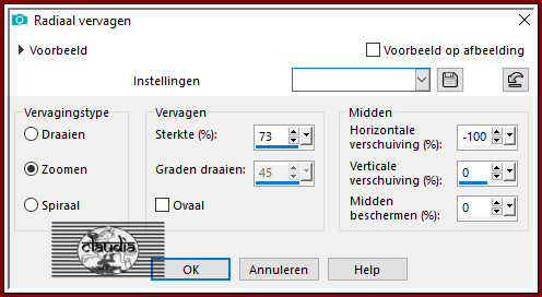 Aanpassen - Vervagen- Radiaal vervagen