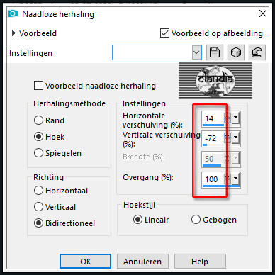 Effecten - Afbeeldingseffecten - Naadloze herhaling