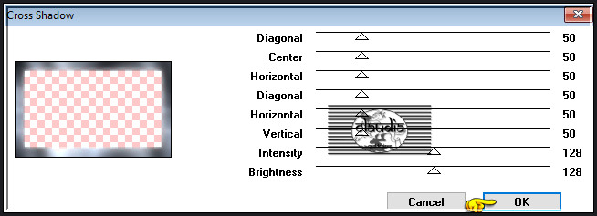 Effecten - Insteekfilters - Graphics Plus - Cross Shadow