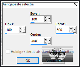 Voer deze getallen in