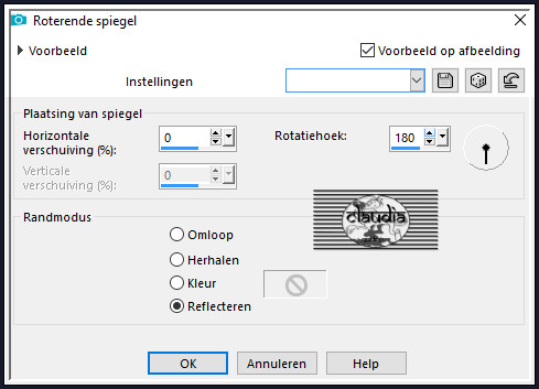 Effecten - Reflectie-effecten - Roterende spiegel