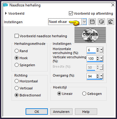 Effecten - Afbeeldingseffecten - Naadloze herhaling