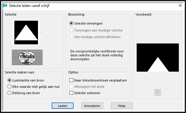 Selecties - Selectie laden/opslaan - Selectie laden vanaf schijf : Sel1_Melancolie_Animabelle