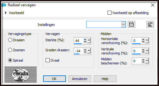 Aanpassen - Vervagen - Radiaal vervagen :