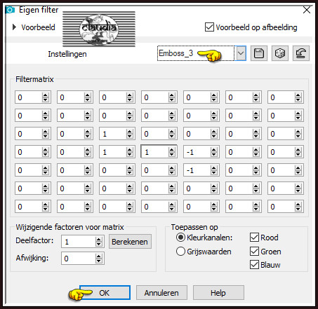 Effecten - Eigen filter - Emboss_3 :