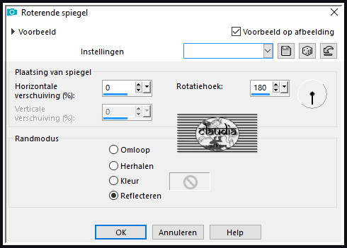 Effecten - Reflectie-effecten - Roterende spiegel