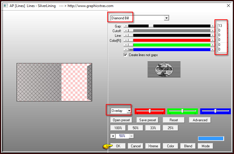 Effecten - Insteekfilters - AP [Lines] - Lines - SilverLining