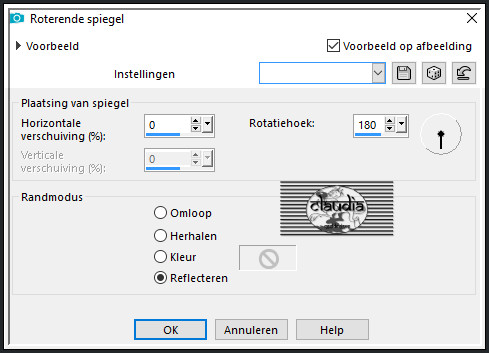 Effecten - Reflectie-effecten - Roterende spiegel