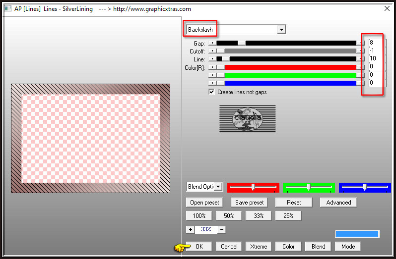 Effecten - Insteekfilters - AP [Lines] - Lines - SilverLining