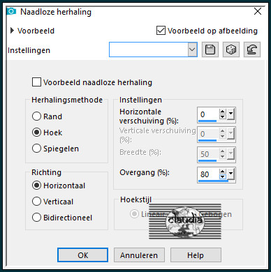 Effecten - Afbeeldingseffecten - Naadloze herhaling