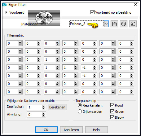 Effecten - Eigen filter - Emboss_3