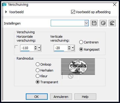 Effecten - Afbeeldingseffecten - Verschuiving