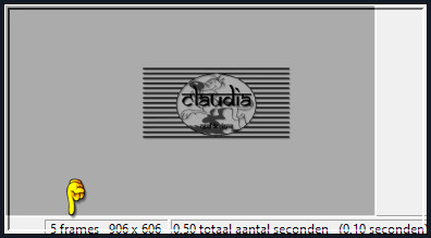 Je hebt nu in totaal 5 frames