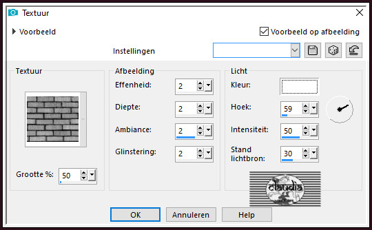 Effecten - Textuureffecten - Textuur