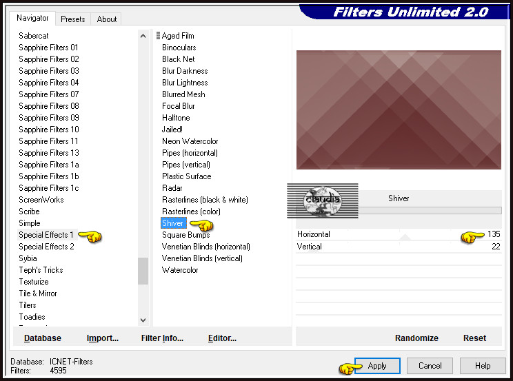 Effecten - Insteekfilters - <I.C.NET Software> - Filters Unlimited 2.0 - Special Effects 1 - Shiver