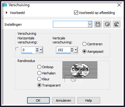 Effecten - Afbeeldingseffecten - Verschuiving