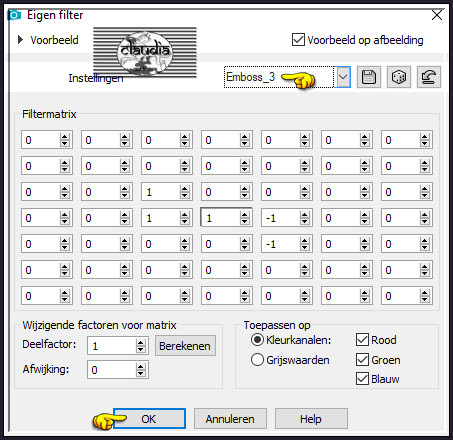 Effecten - Eigen filter - Emboss_3