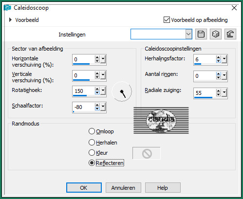 Effecten - Reflectie-effecten - Caleidoscoop