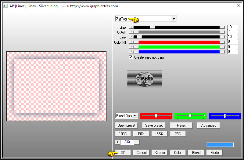 Effecten - Insteekfilters - AP [Lines] - Lines - SilverLining 