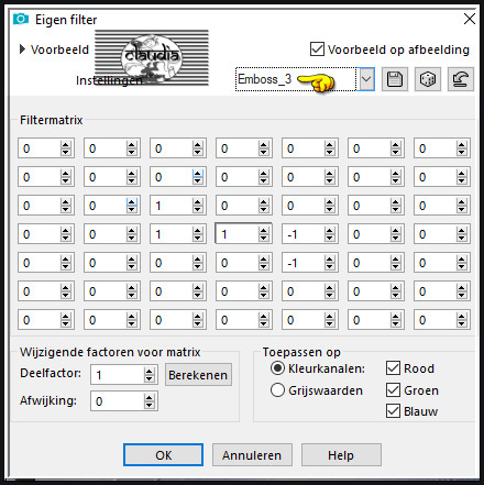 Effecten - Eigen filter - Emboss_3