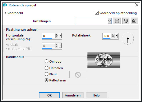 Effecten - Reflectie-effecten - Roterende spiegel