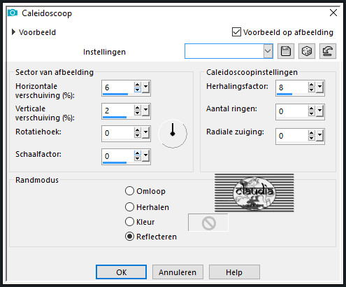 Effecten - Reflectie-effecten - Caleidoscoop