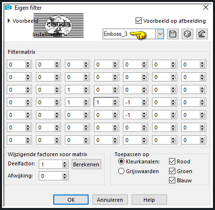 Effecten - Eigen filter - Emboss_3