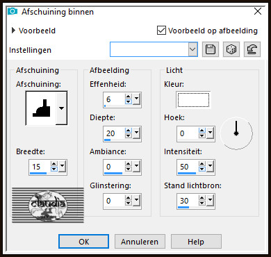 Effecten - 3D-Effecten - Afschuinig binnen