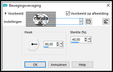Aanpassen - Vervagen - Bewegingsvervaging