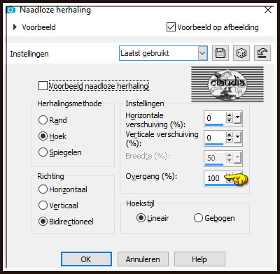 Effecten - Afbeeldingseffecten - Naadloze herhaling