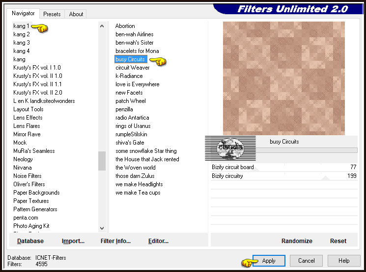 Effecten - Insteekfilters - <I.C.NET Software> - Filters Unlimited 2.0 - kang 1 - busy Circuits