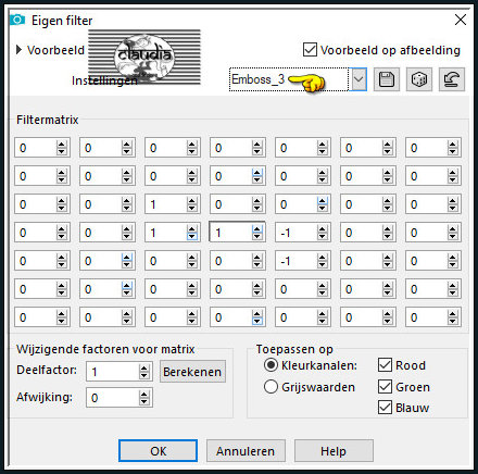 Effecten - Eigen filter - Emboss_3