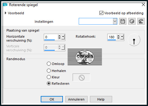 Effecten - Reflectie-effecten - Roterende spiegel