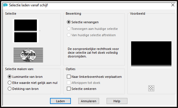 Selecties - Selectie laden/opslaan - Selectie laden vanaf schijf : Sel3_SoLiMa_Animabelle