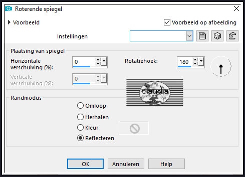 Effecten - Reflectie-effecten - Roterende spiegel