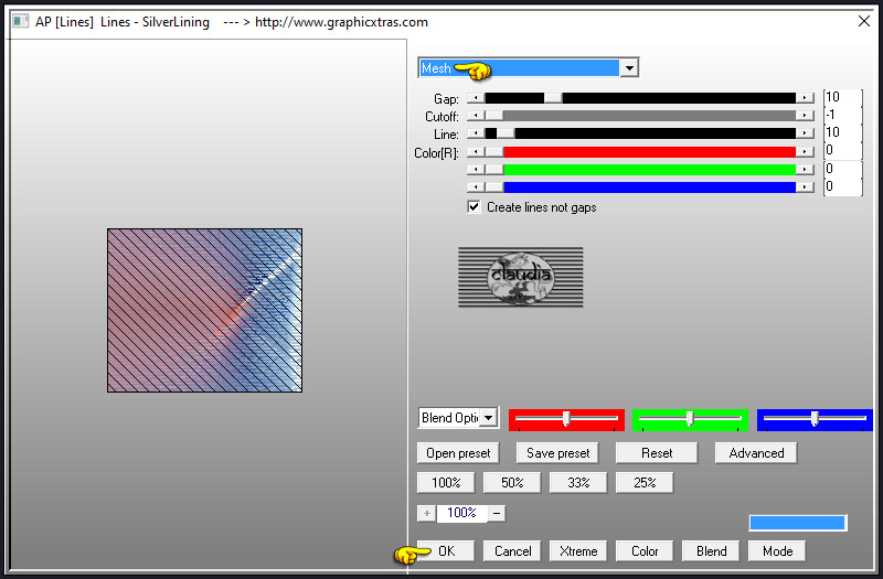 Effecten - Insteekfilters - AP [Lines] - Lines - SilverLining