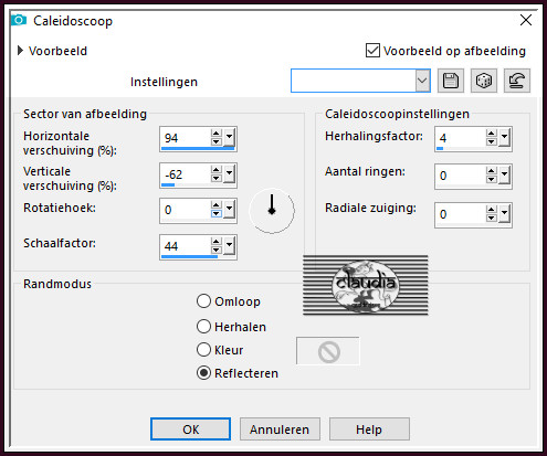 Effecten - Reflectie-effecten - Caleidoscoop