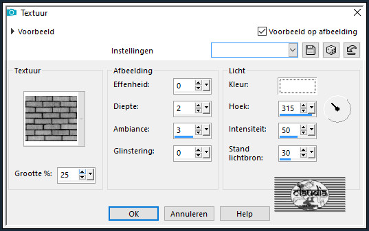 Effecten - Textuureffecten - Textuur