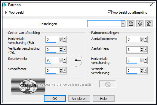 Effecten - Reflectie-effecten - Patroon