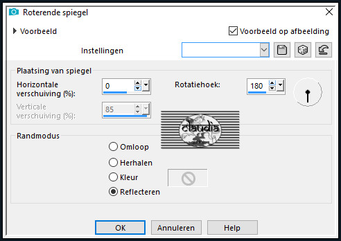 Effecten - Reflectie-effecten - Roterende spiegel