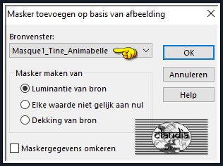 Lagen - Nieuwe maskerlaag - Uit afbeelding