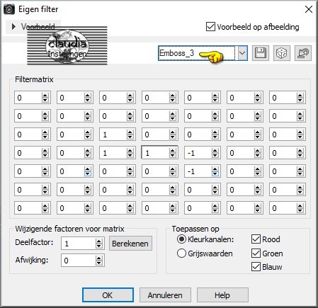 Effecten - Eigen filter - Emboss_3 