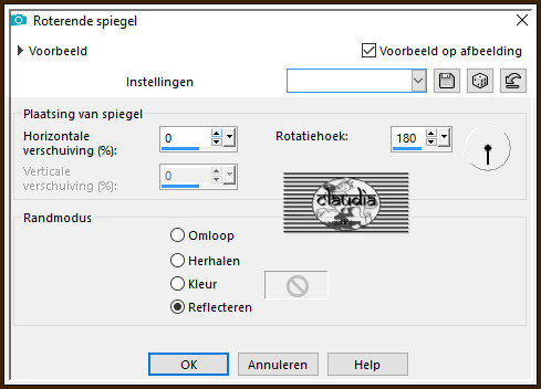 Effecten - Reflectie-effecten - Roterende spiegel 