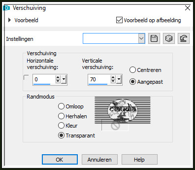 Effecten - Afbeeldingseffecten - Verschuiving