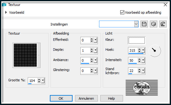 Effecten - Textuureffecten - Textuur