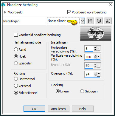 Effecten - Afbeeldingseffecten - Naadloze herhaling :