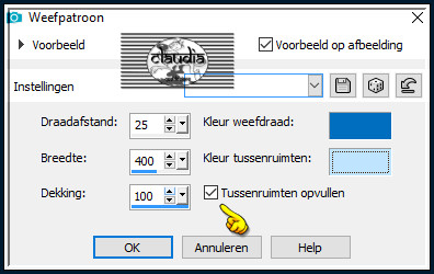 Effecten - Textuureffecten - Weefpatroon