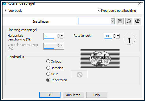 Effecten - Reflectie-effecten - Roterende spiegel 