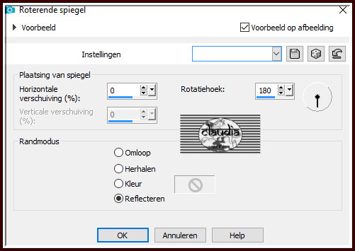Effecten - Reflectie-effecten - Roterende spiegel