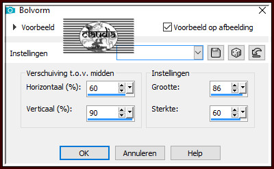 Effecten - Vervormingseffecten - Bolvorm